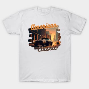 American Classic Car Inspired by the Chevy Camaro T-Shirt